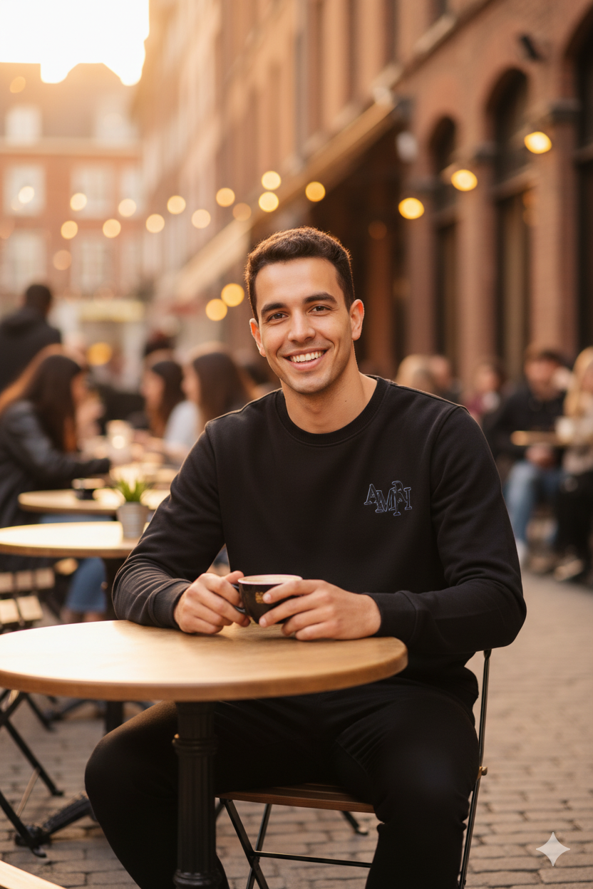 Oppland Erkek Sweatshirt Regular Fit Pamuklu Kumaş iki iplik Logolu OPES26AMRMOD16